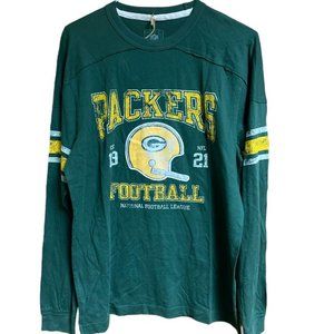 Reebok Green Bay Packers Long Sleeve Tee Shirt